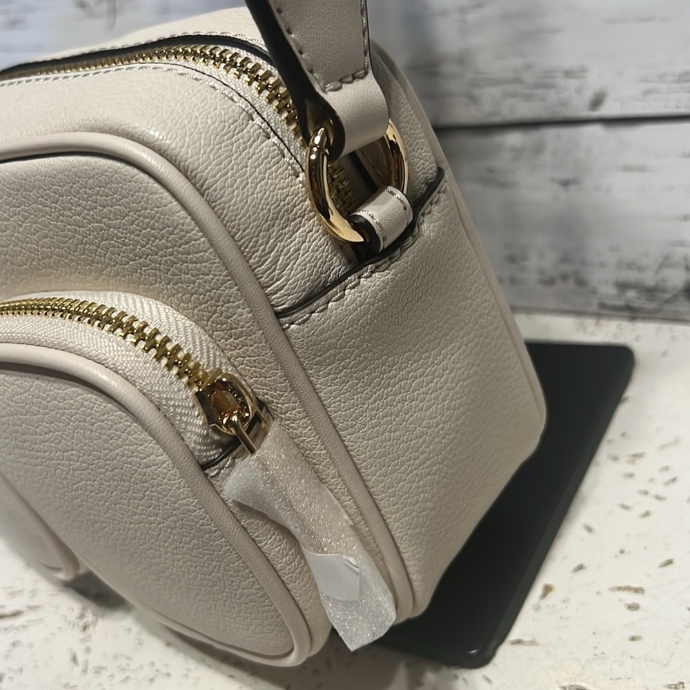 MICHAEL KORS JET SET MEDIUM CROSSBODY BAG PURSE LT CREAM - Picture 6 of 11